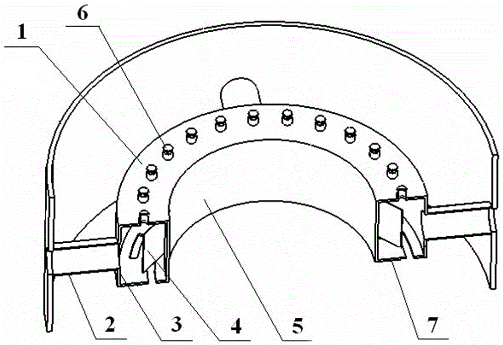 A dual-channel annular gas distribution device