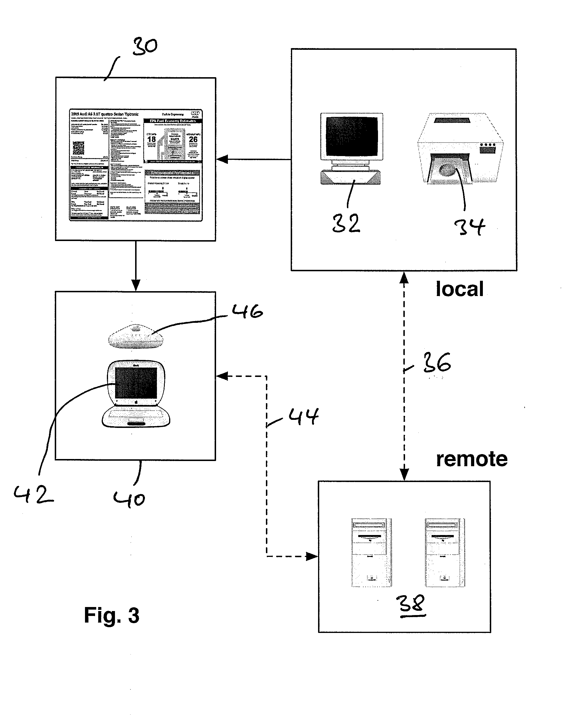 Motor vehicle behind-glass adhesive label