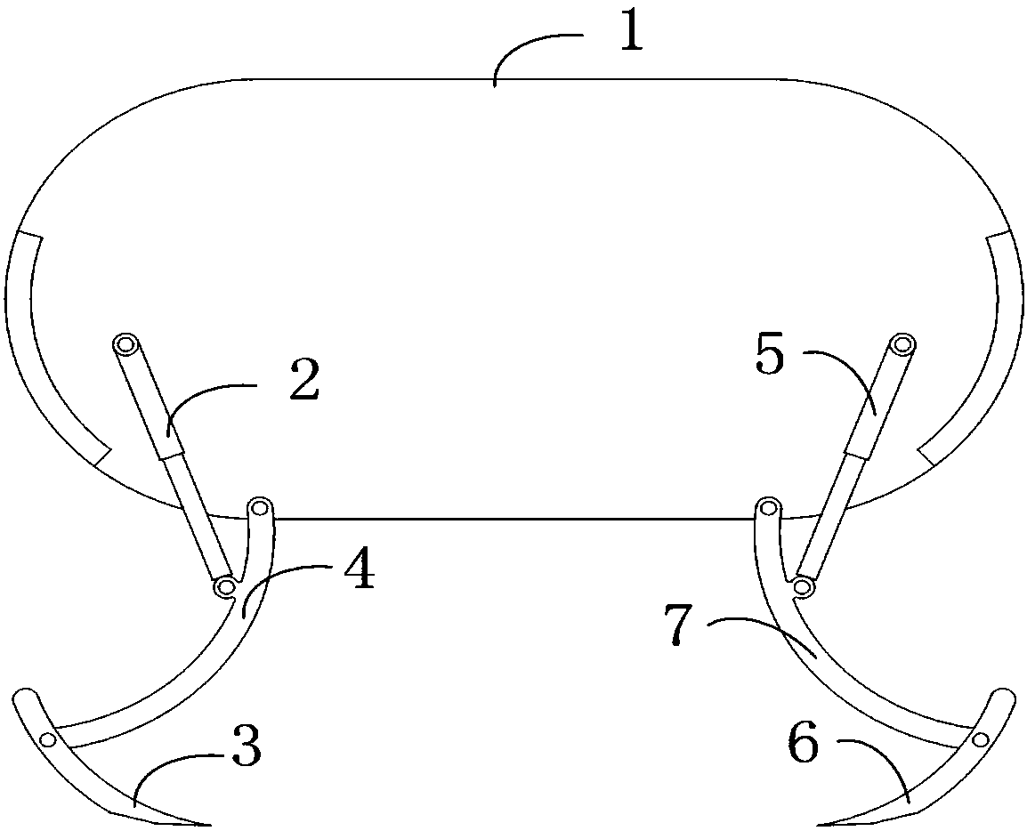 A kind of mooring device and method for uuv seabed residence