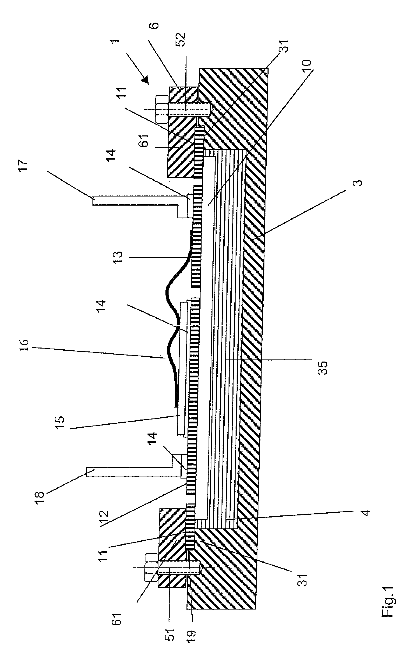 Power electronics assembly with cooling element