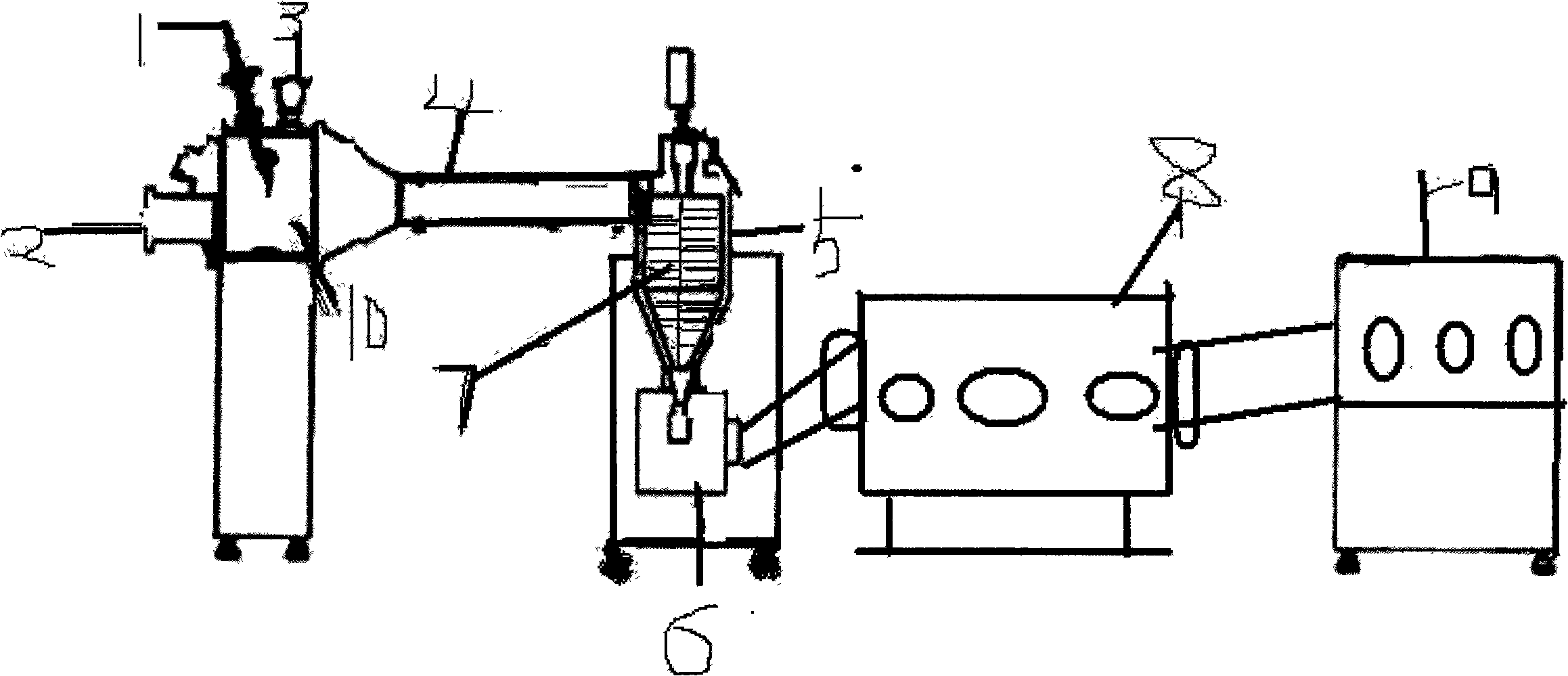 Novel technology for continuously producing nano powder by using ultra-high temperature plasma and preparation process thereof