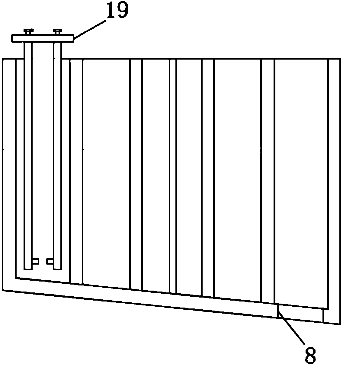 Processing device for two-way opening of supporting ring conveniently