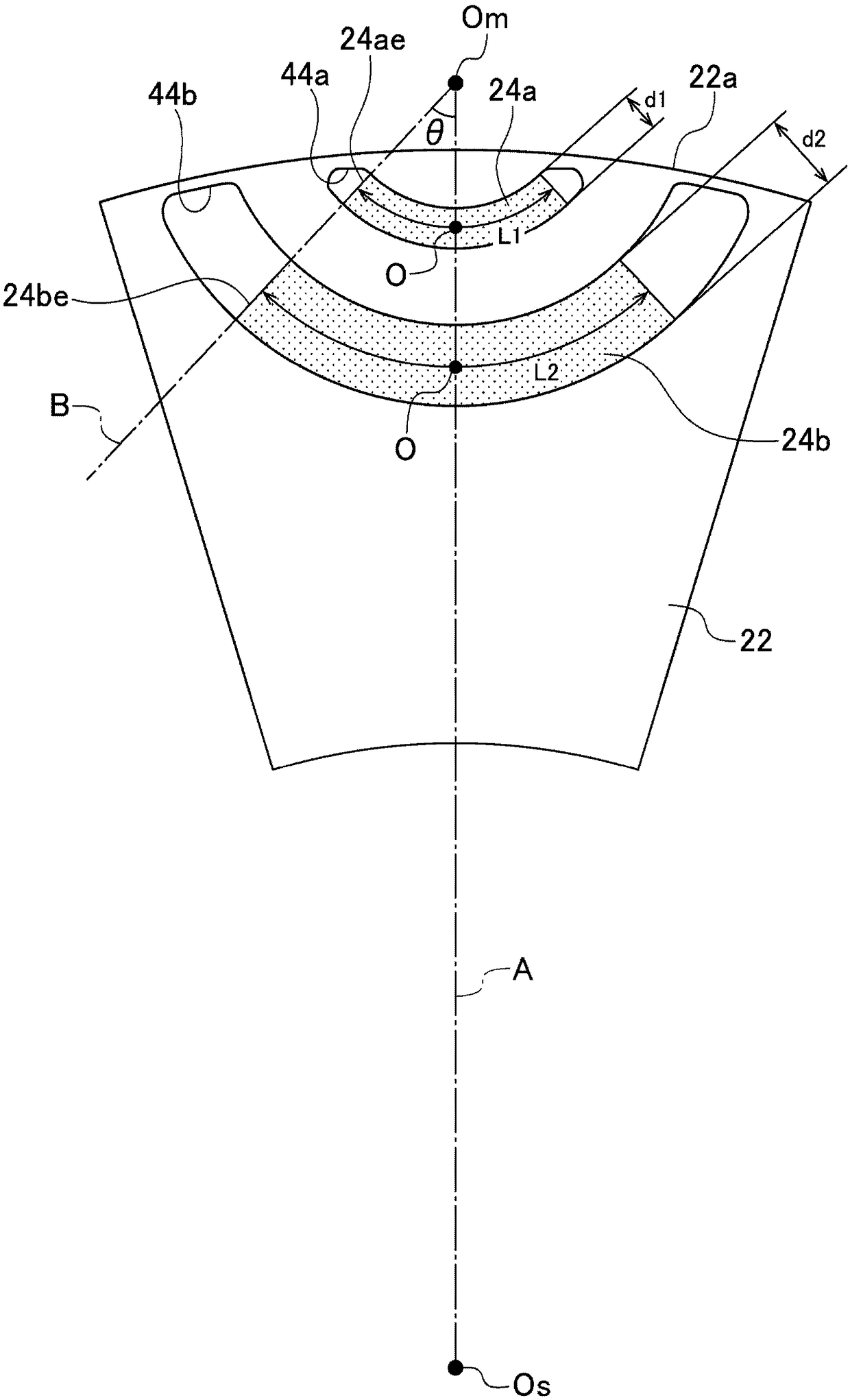 Rotor of rotary electric machine