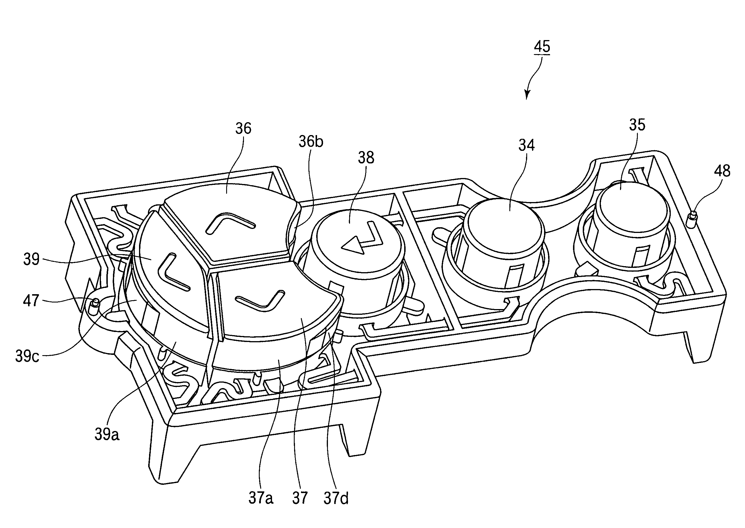 Button key assembly and electronic apparatus that employs the button key assembly