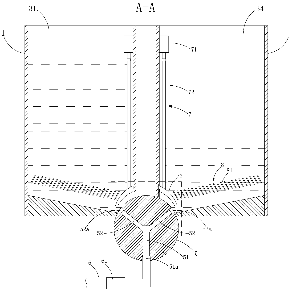 Annular multistage sedimentation tank for sewage treatment