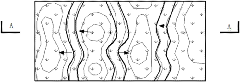 Recessed green land construction supplementing rainwater infiltration under background of building landscape