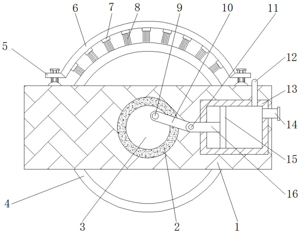 A heavy-duty road roller steel wheel cleaning device for road construction engineering machinery