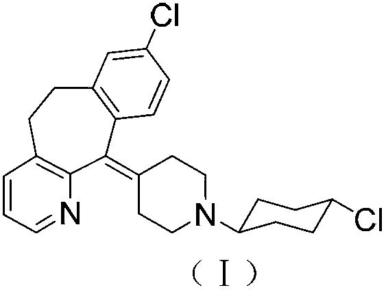 Tricyclic compound with antihistamine activity, preparation method and application