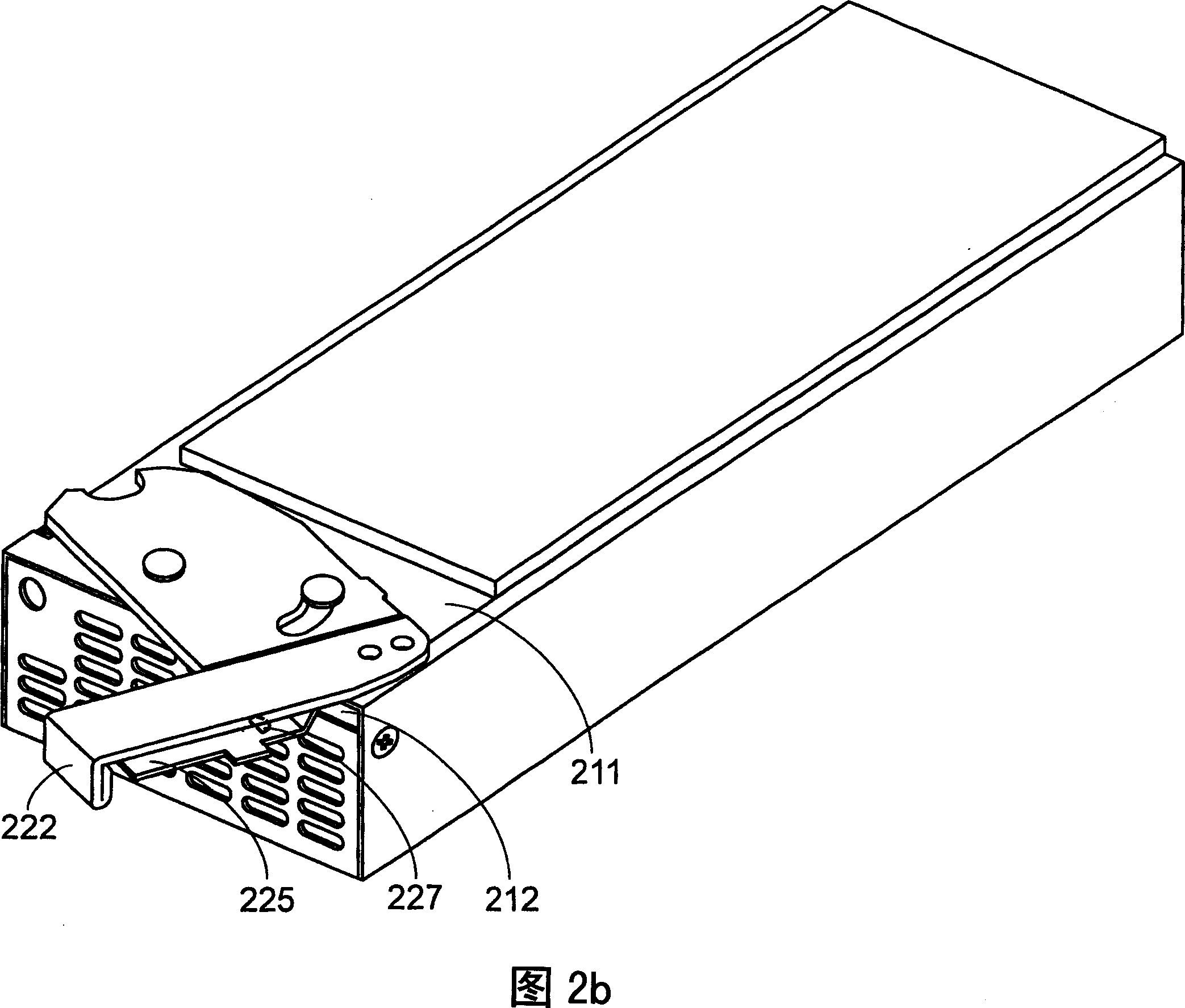 Drawer electronic device with handle