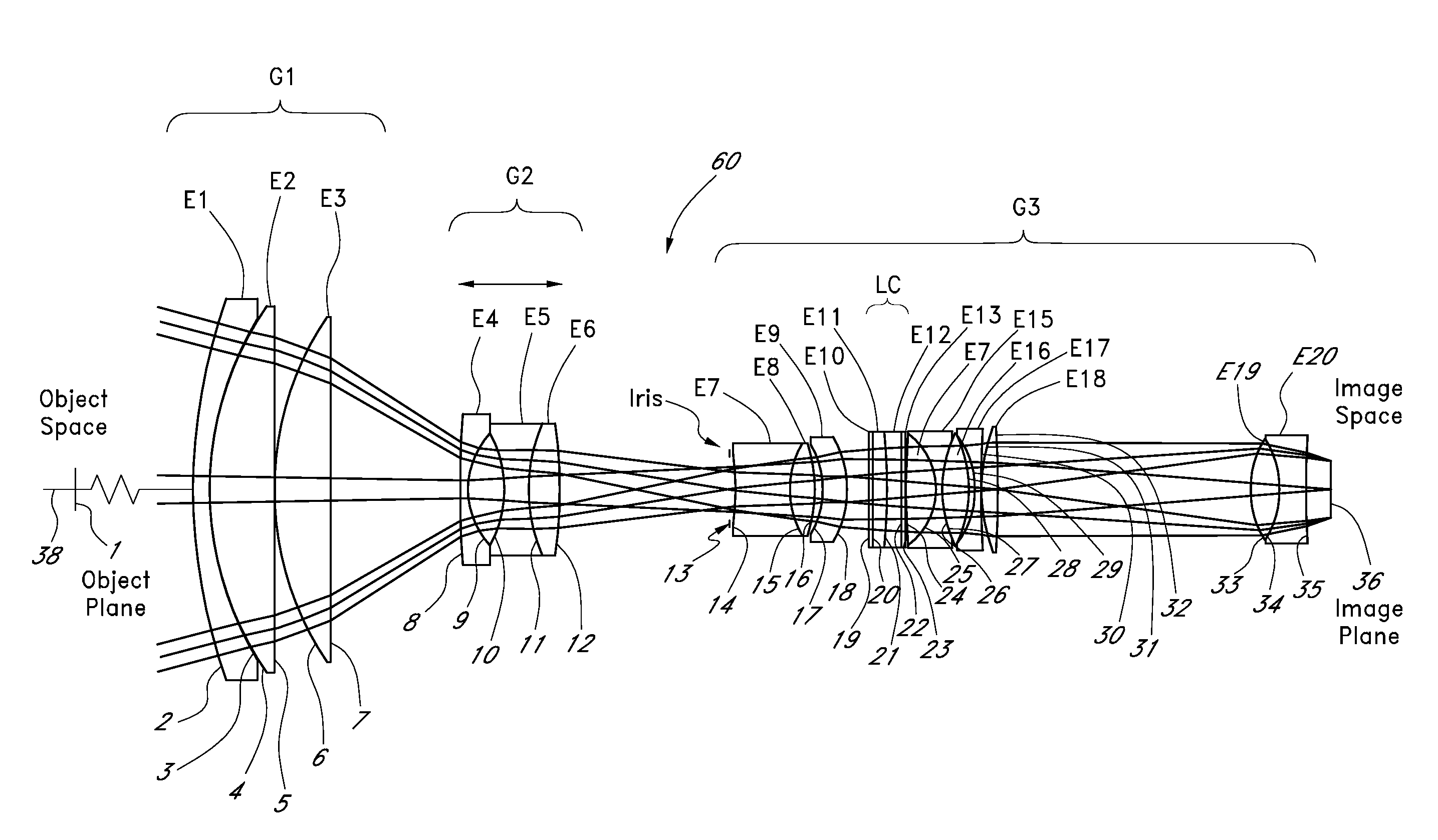 Liquid optics with folds lens and imaging apparatus