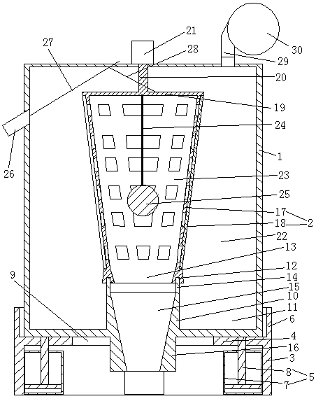 Side liquid inlet-type traditional Chinese medicinal solution degassing device