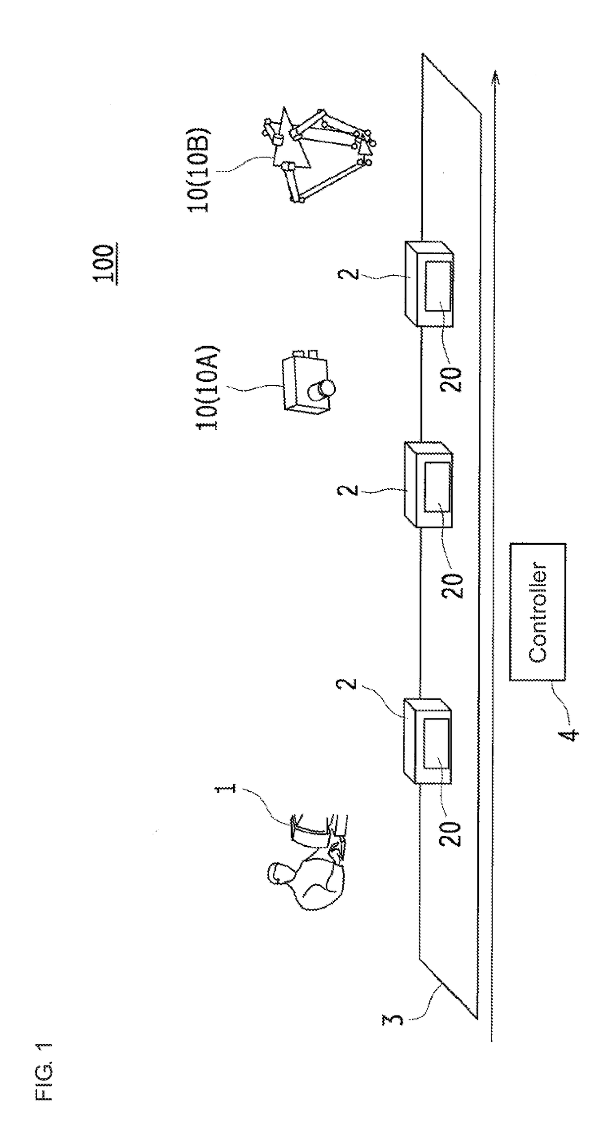 Work process management system and tag type individual controller used therein