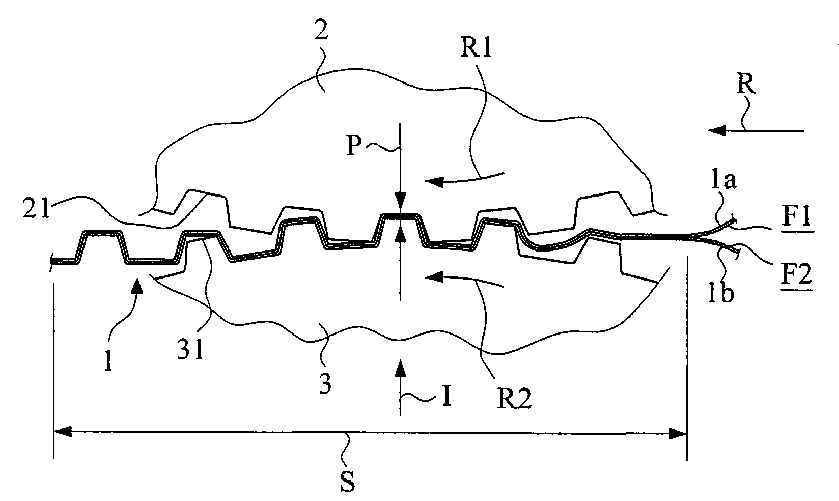 Multi-layer tissue paper with compression adhesive structure