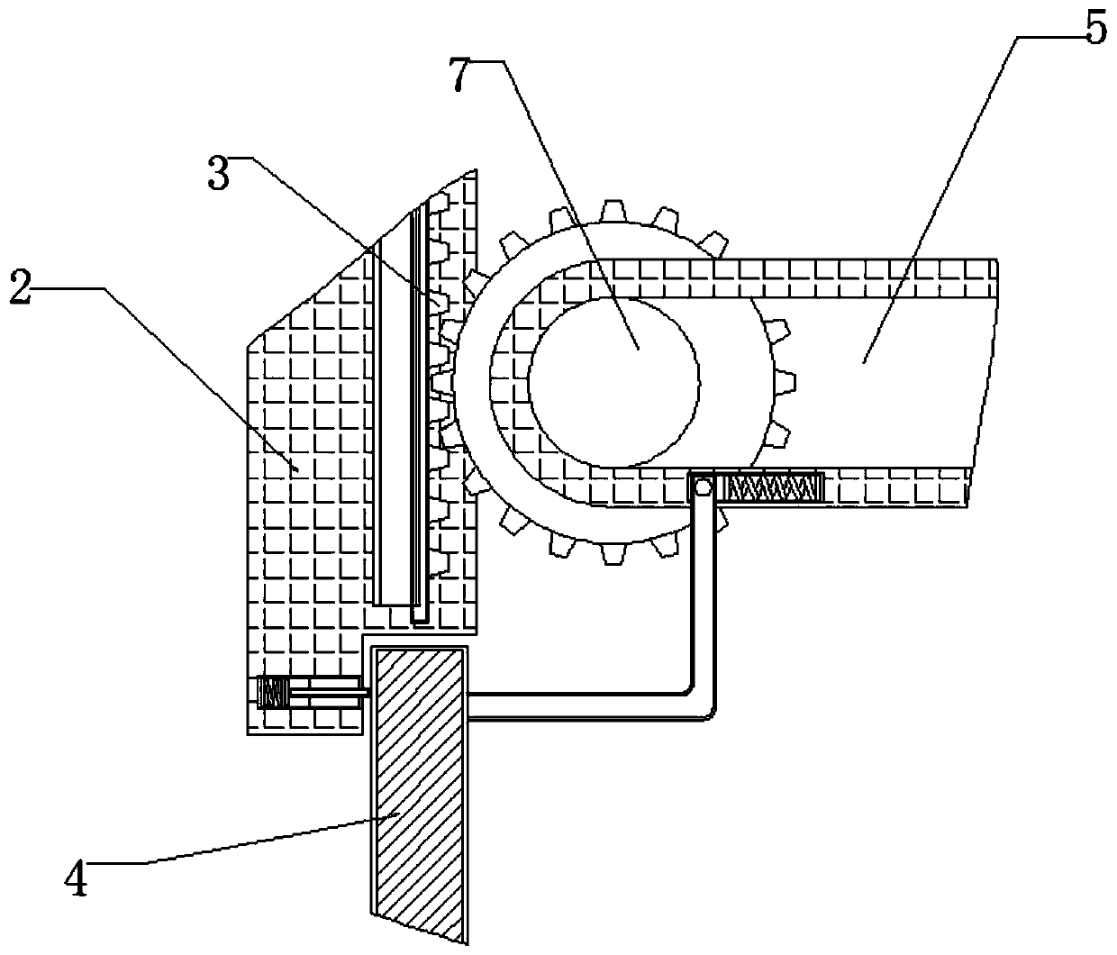 Device for automatically controlling cleaning of dust removal net by utilizing ventilation pressure