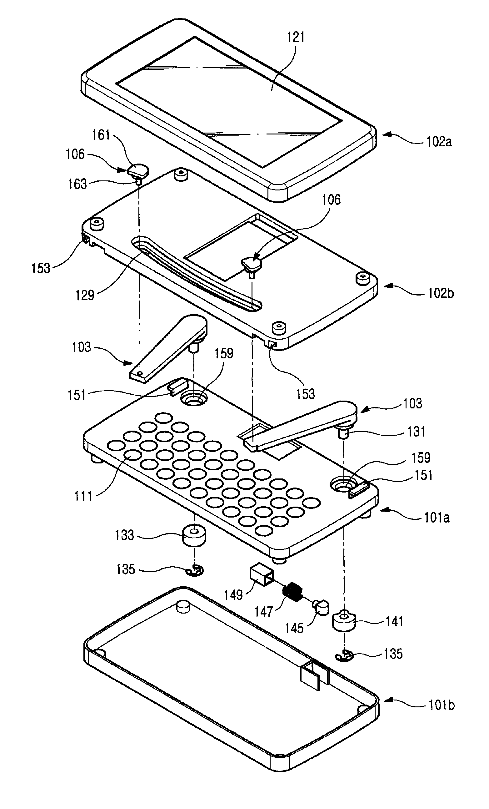 Sliding-type portable terminal