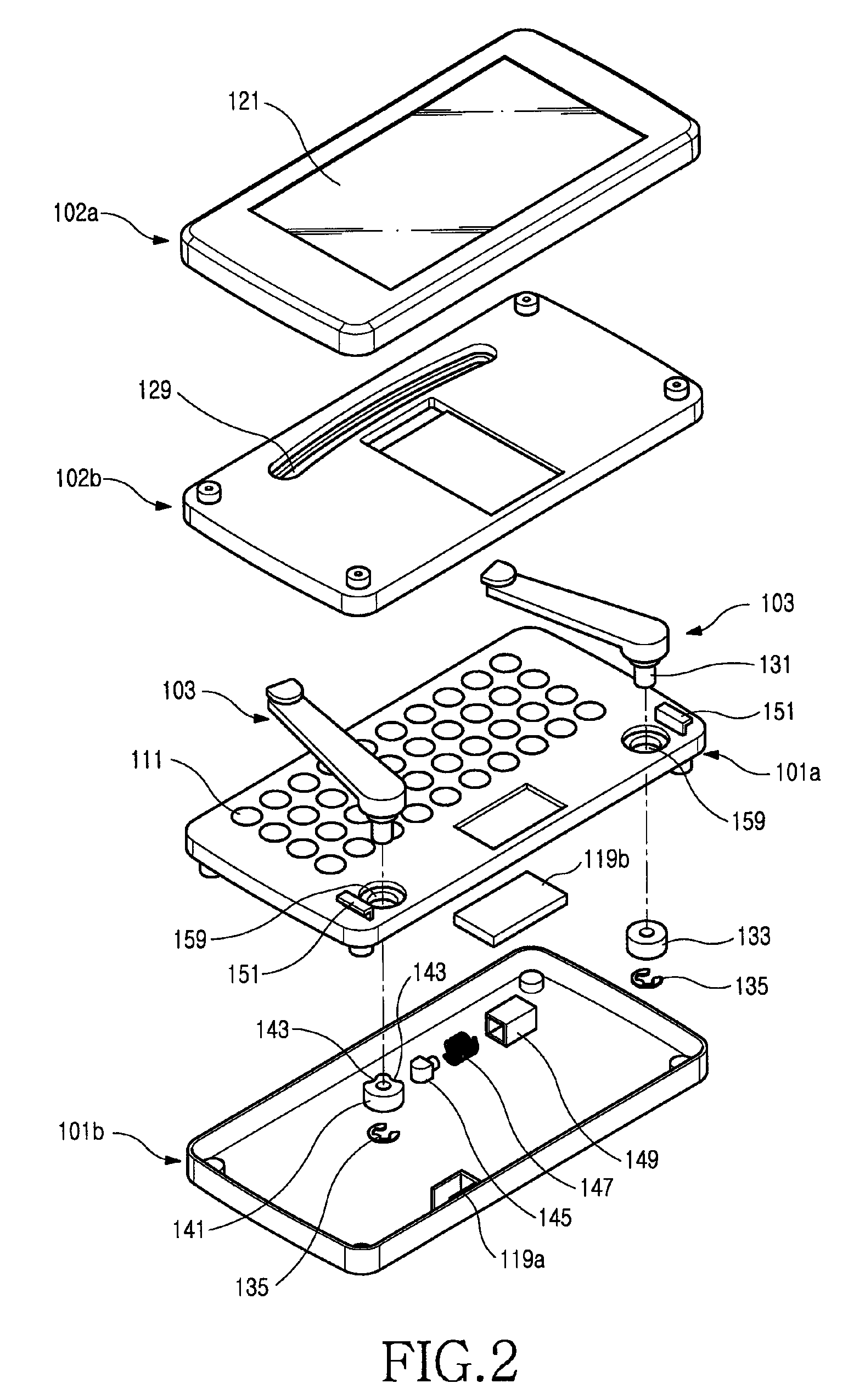 Sliding-type portable terminal