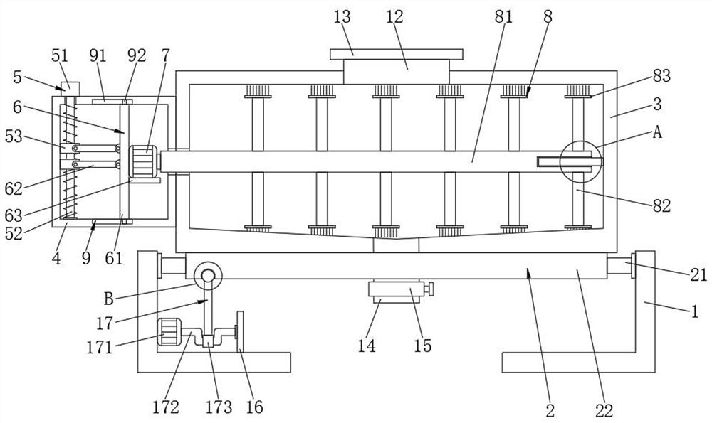 High-speed stirring device for new material production