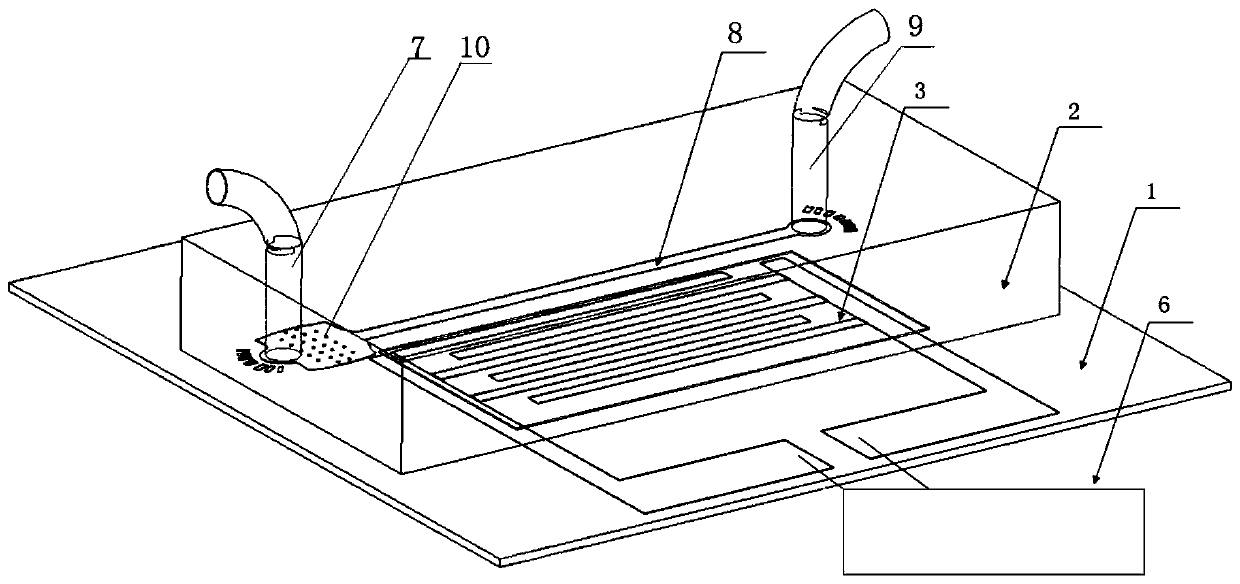 Micro bacteria cracking reactor based on surface acoustic waves and bacteria cracking method