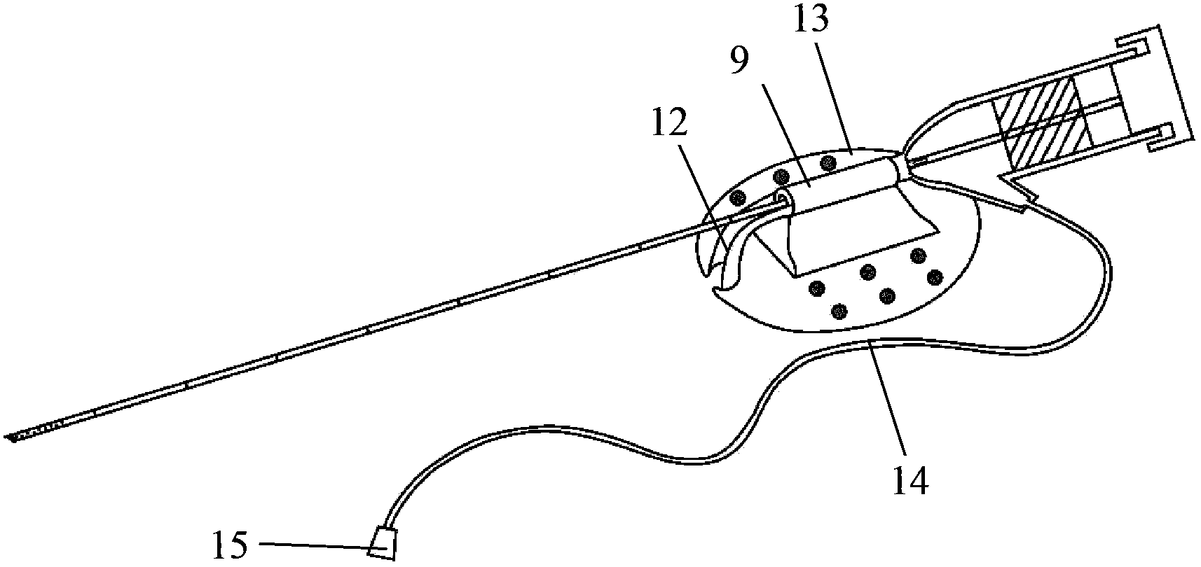 Anti-breaking nerve block indwelling catheter needle