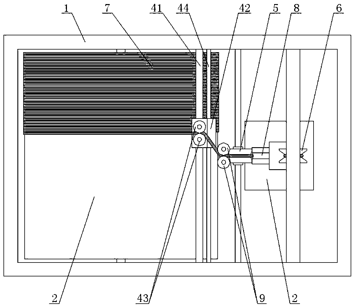 Pore-forming detection device and probe extending-retracting mechanism thereof