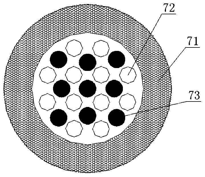 Pore-forming detection device and probe extending-retracting mechanism thereof