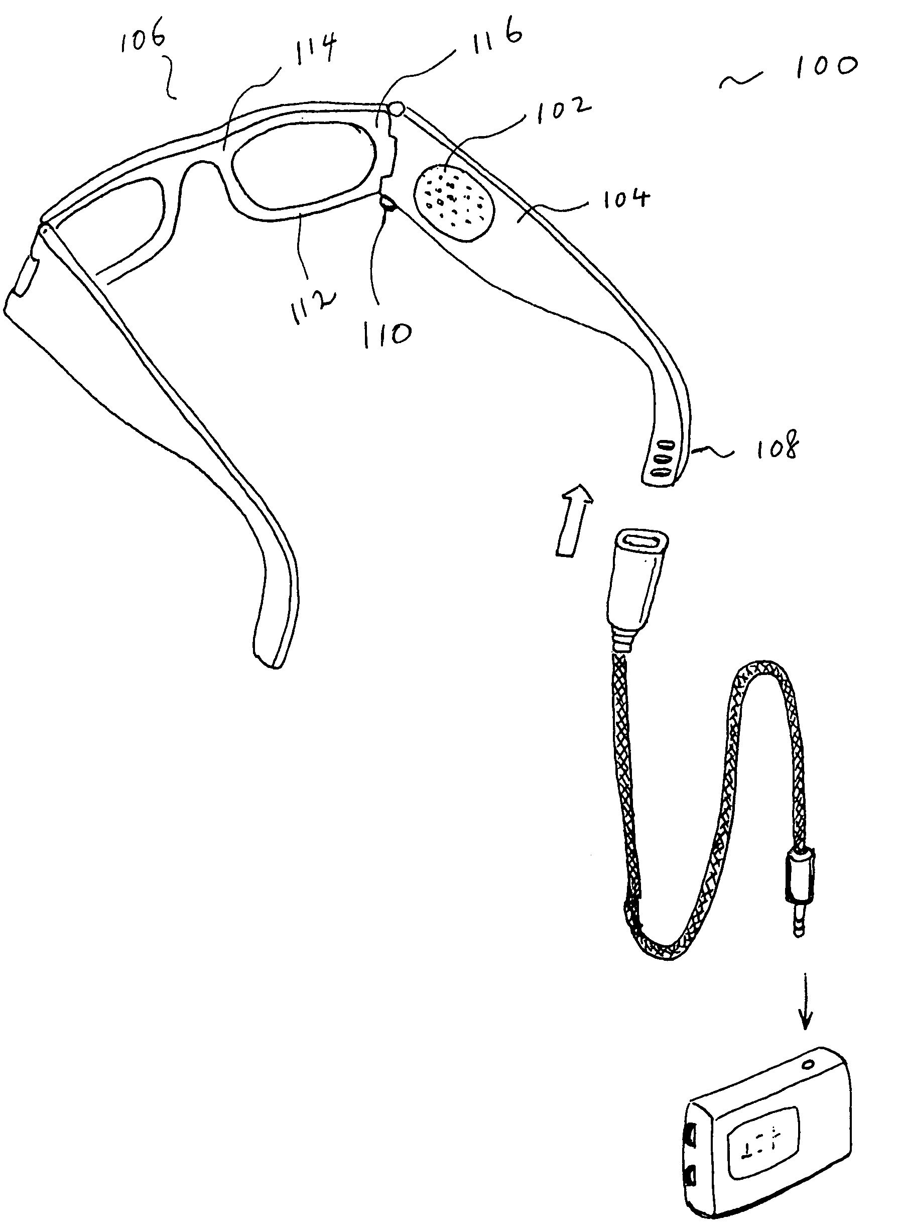 Eyeglasses with electrical components