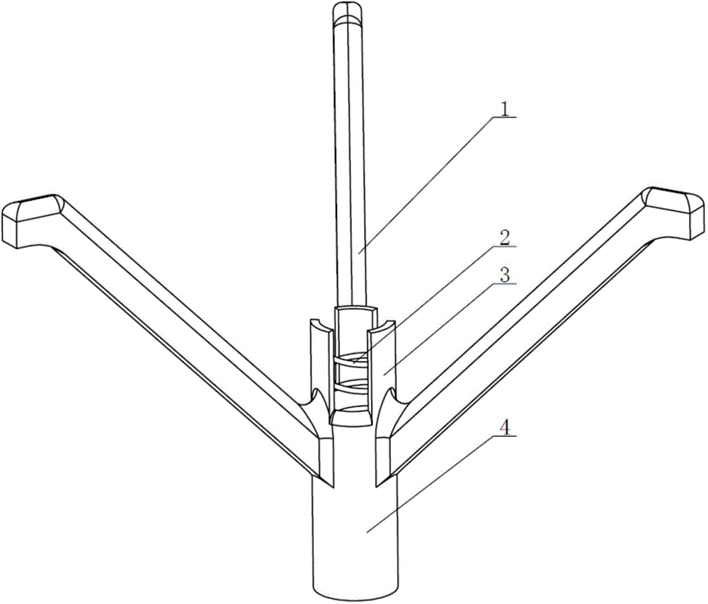 Built-in self-pre-tightening hanging piece of heat exchange tube