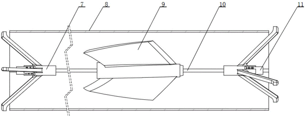 Built-in self-pre-tightening hanging piece of heat exchange tube