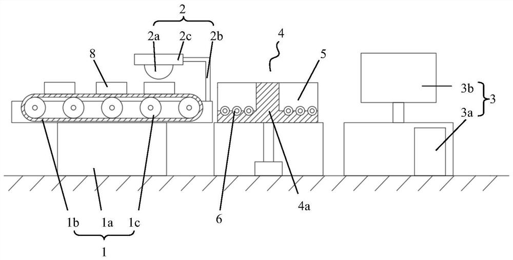 A full-bag grain radioactive detection device