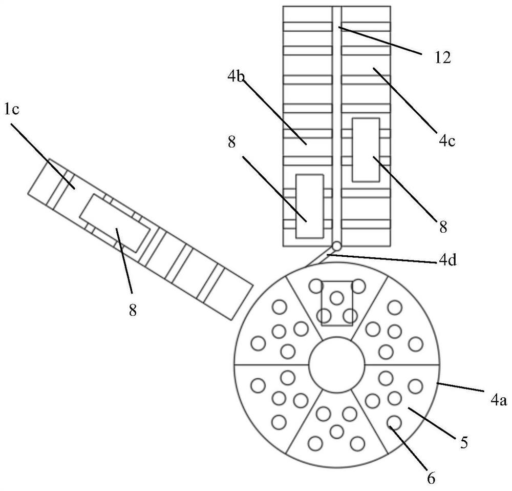 A full-bag grain radioactive detection device