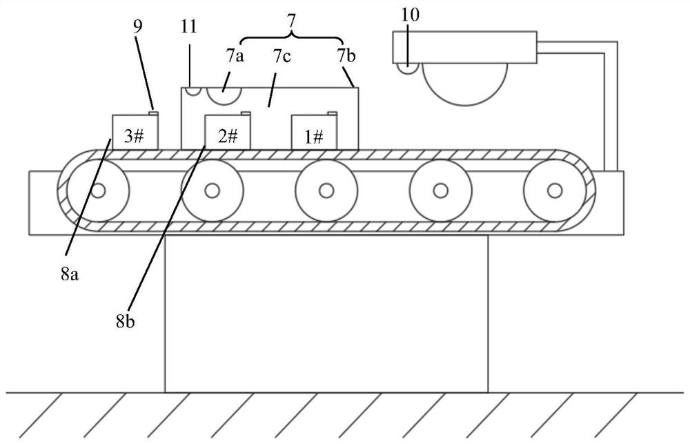 A full-bag grain radioactive detection device