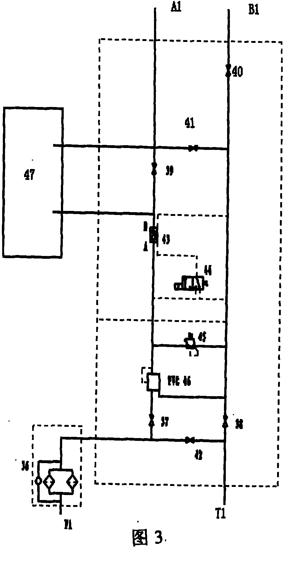 Hydraulic spring automatic hydraulic load-variable device