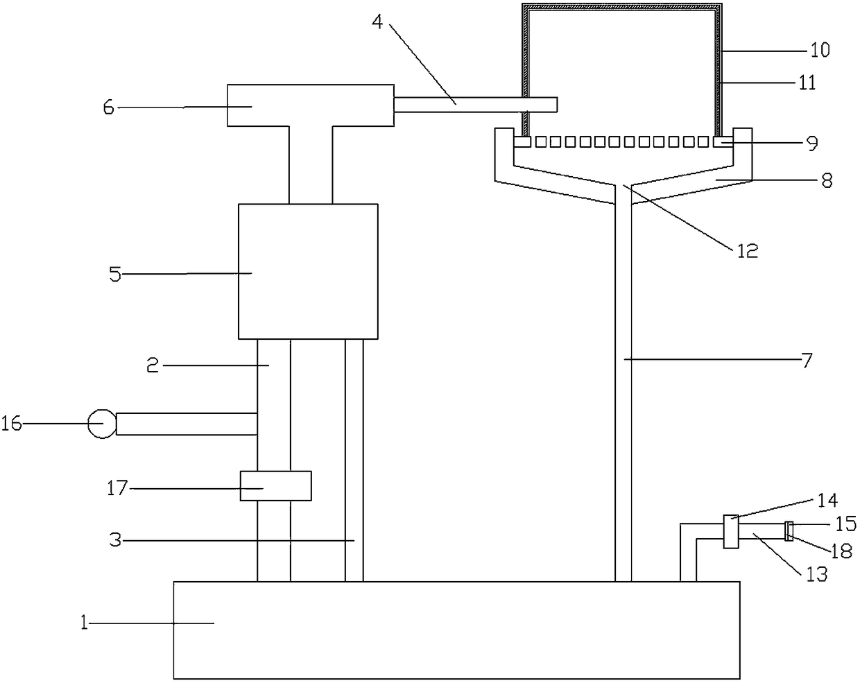 Turbo compressor fuel tank flue gas recovery device