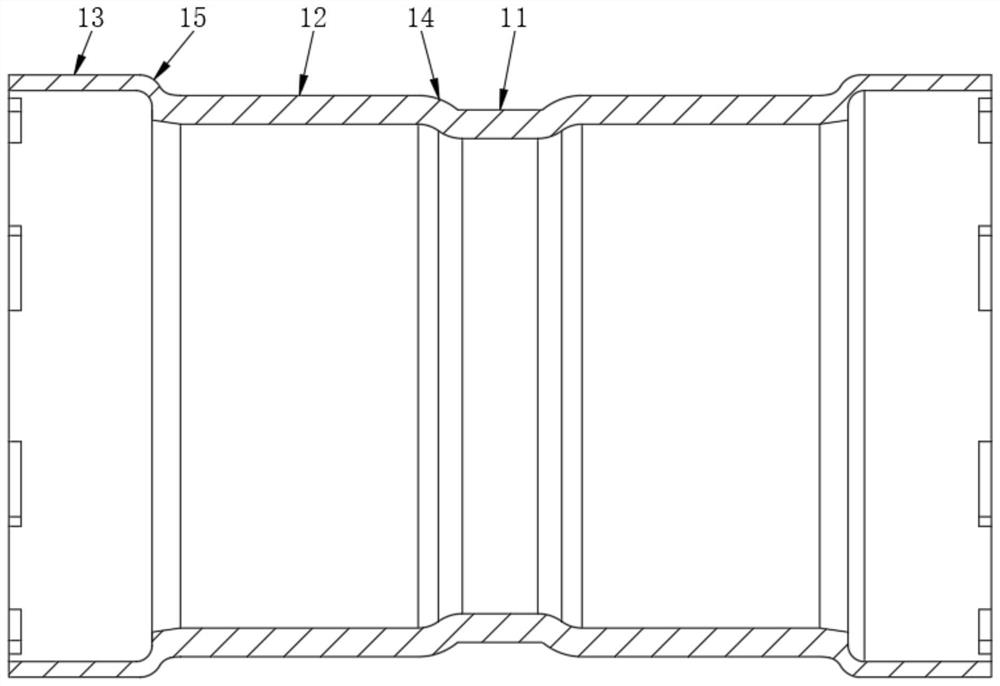 Thick-wall clamping and pressing type pipe fitting