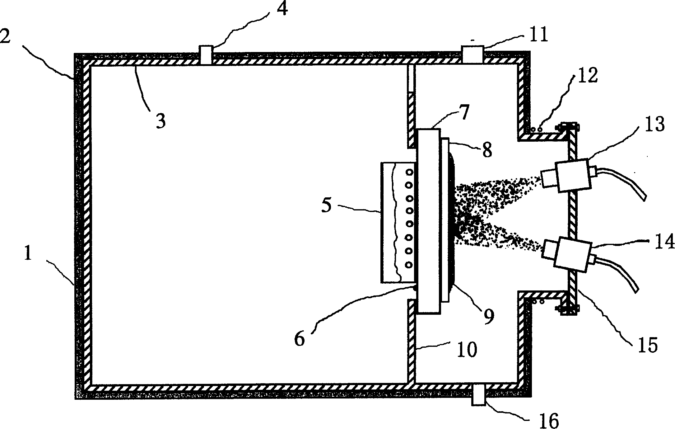 Multicomponent atmosphere controllable spraying method and apparatus