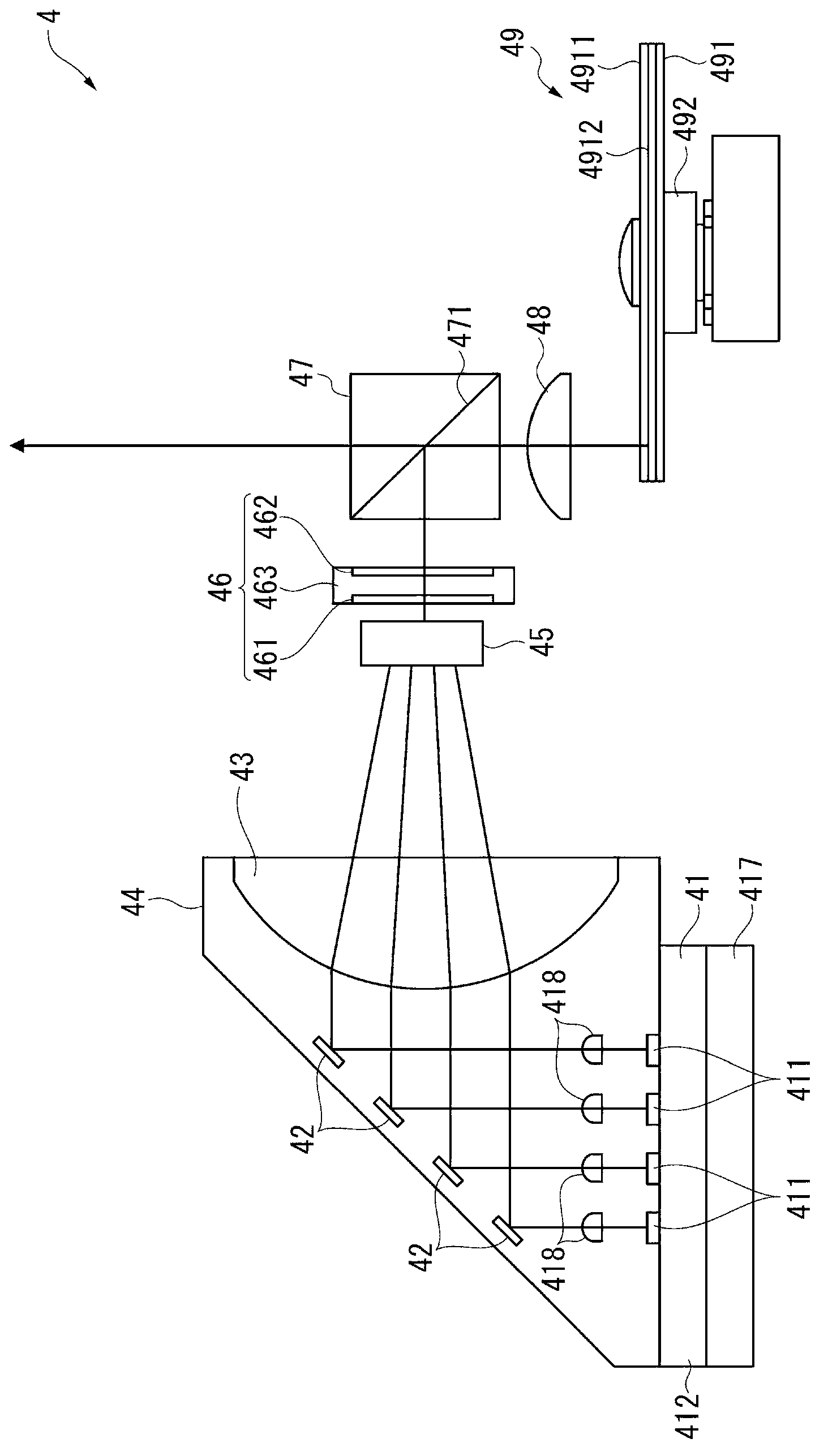 Light source device and projector