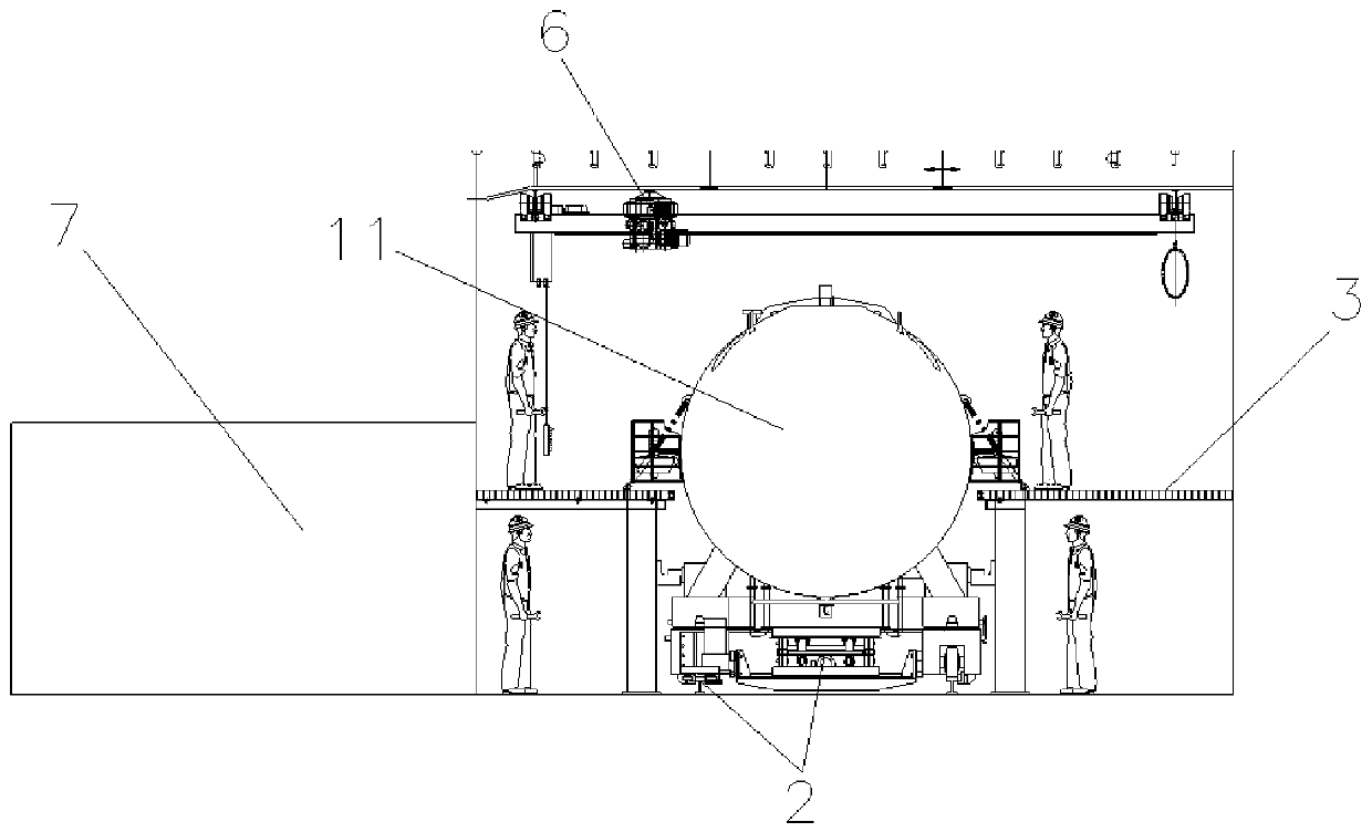 Maintenance system for multiple underwater vehicles on ship