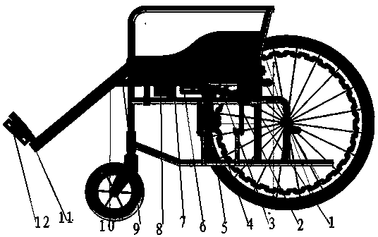 Lower limb rehabilitation training wheel