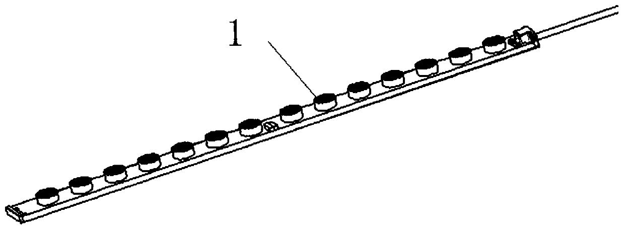 Flexible glue dripping LED lens waterproof lamp strip and manufacturing method thereof