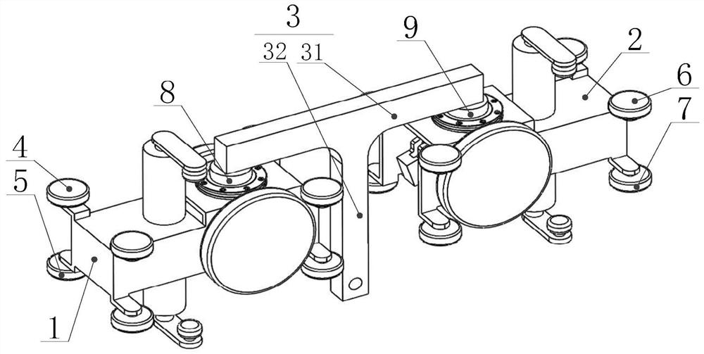 Walking device of rail car