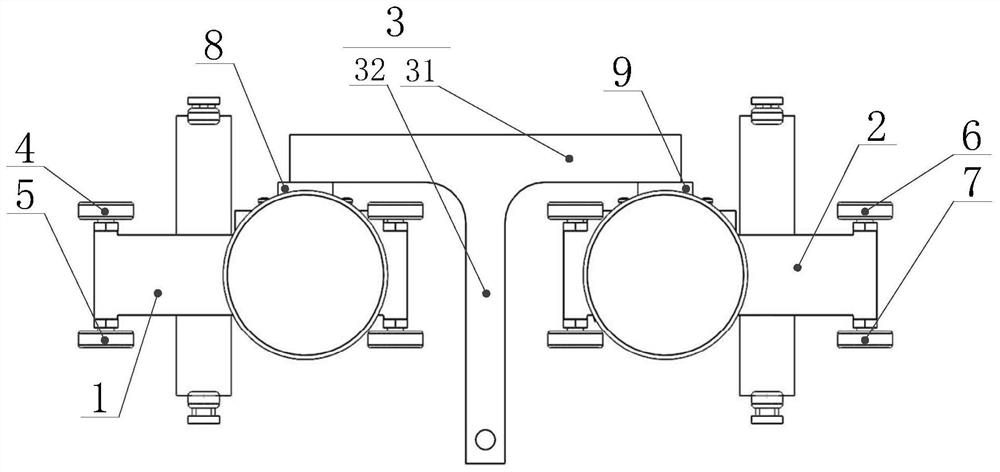 Walking device of rail car