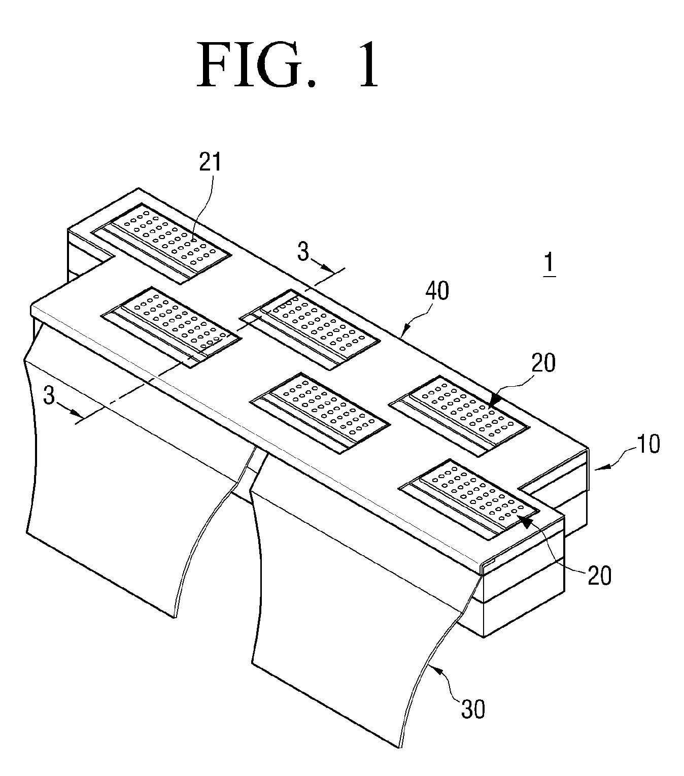 Array type inkjet print head and image forming apparatus having the same