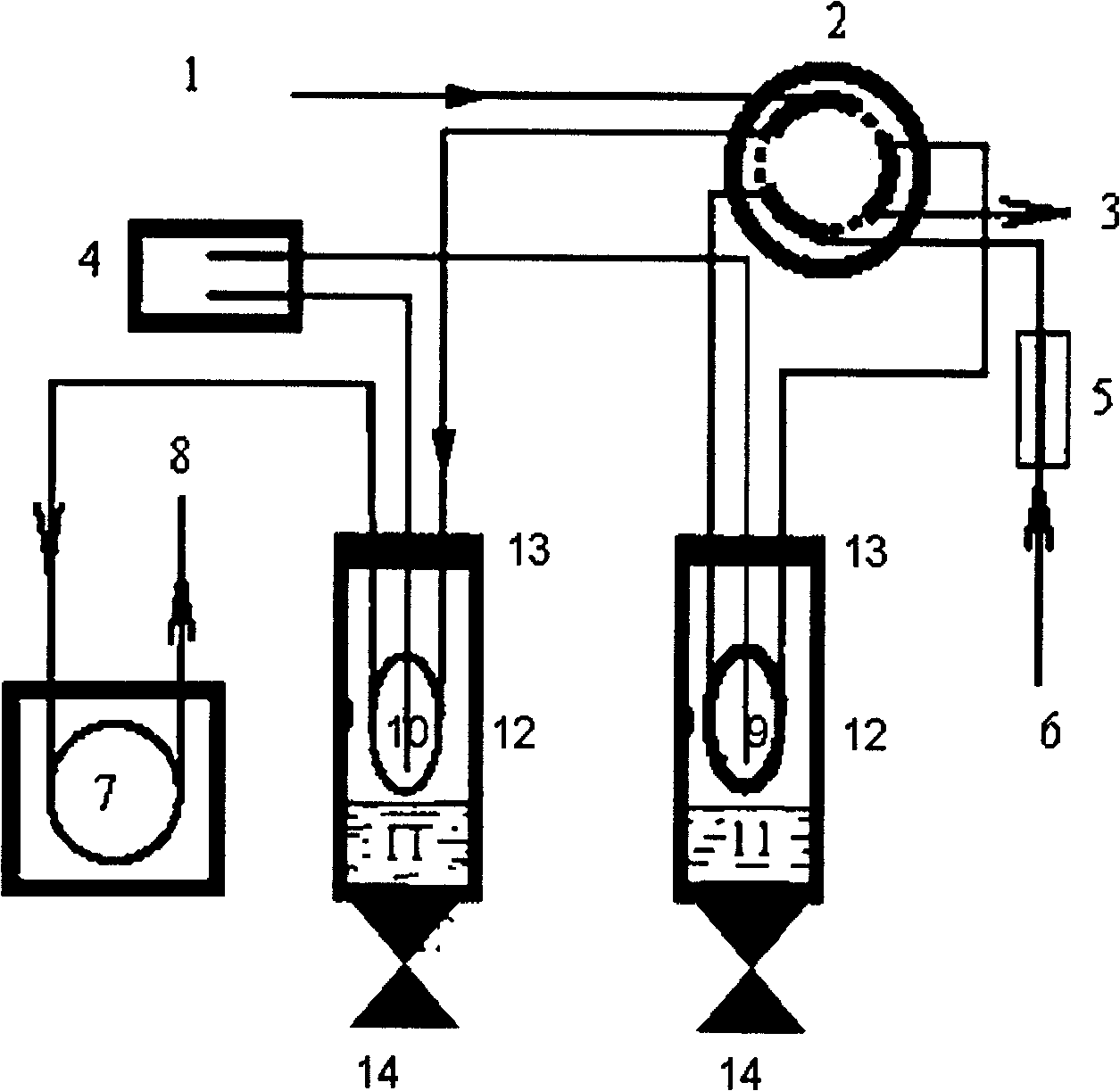 Quantitative detecting method of trace amount phosphine gas and enriching apparatus thereof