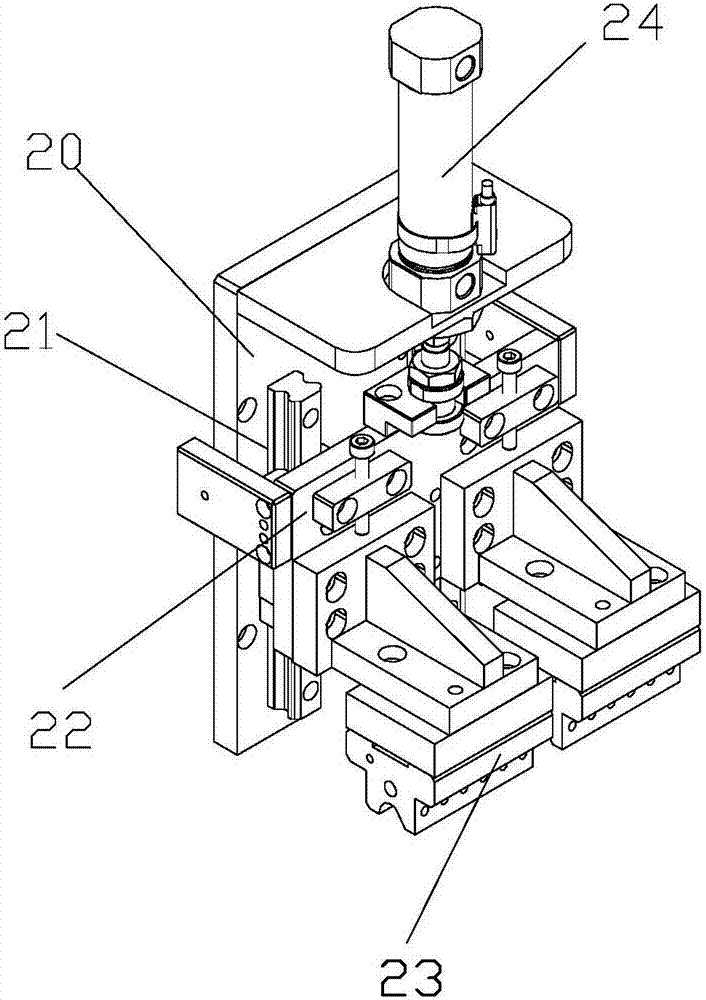 Automatic mounting and bending forming machine of emitting sheet