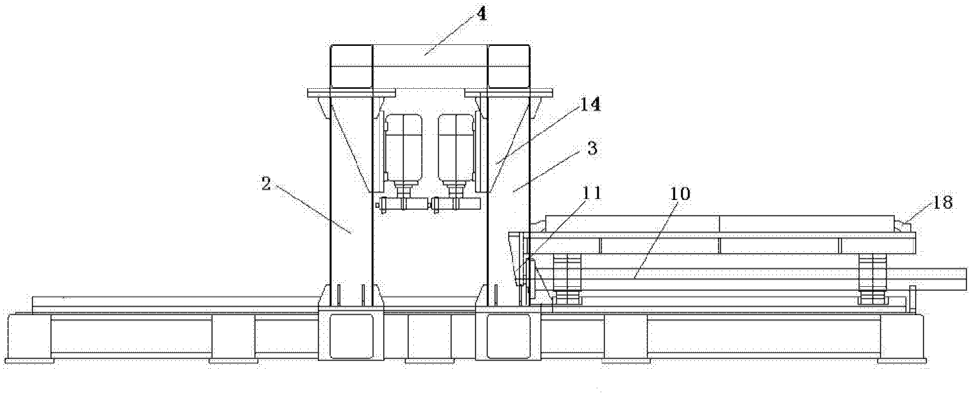 Multi-milling head gantry milling machine