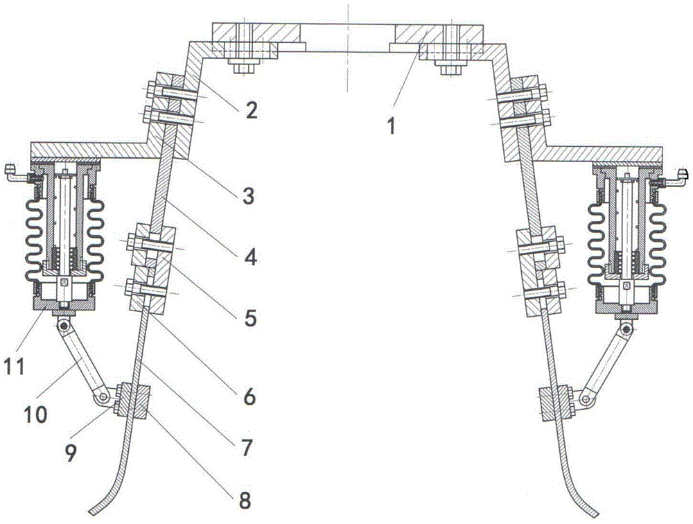 Elastic Bellows Single-acting Cylinder Driven Manipulator with Series Plate Spring Skeleton