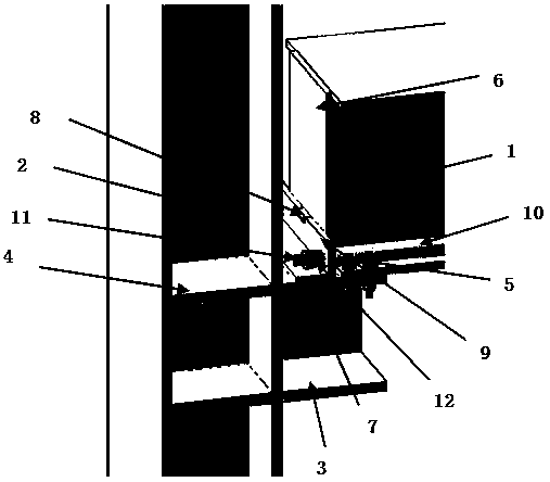 Large-span prestressed box-shaped simply supported steel beam-column structure and its installation method