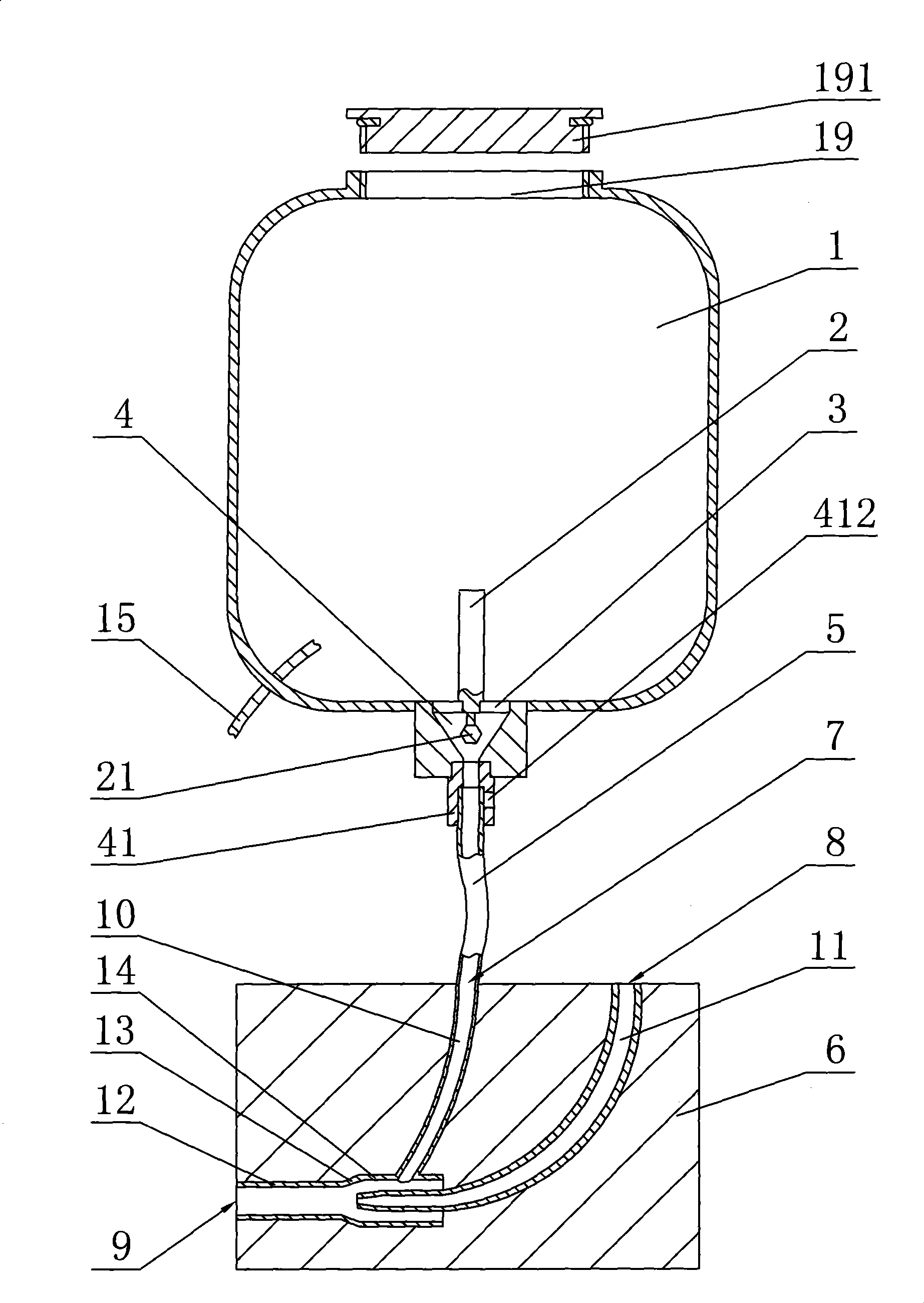 Material feeder in molecular sieve filling machine