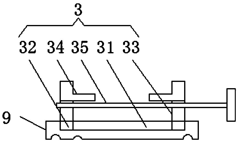 Drilling device used for forged steel pressure release valve connecting flange machining