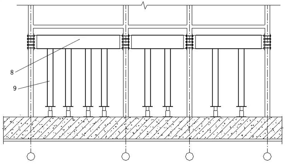 Construction method for integrally lifting and rectifying high-rise building foundation and structure